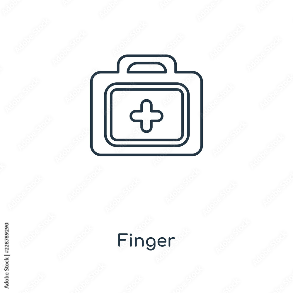 finger icon vector finger icon vector