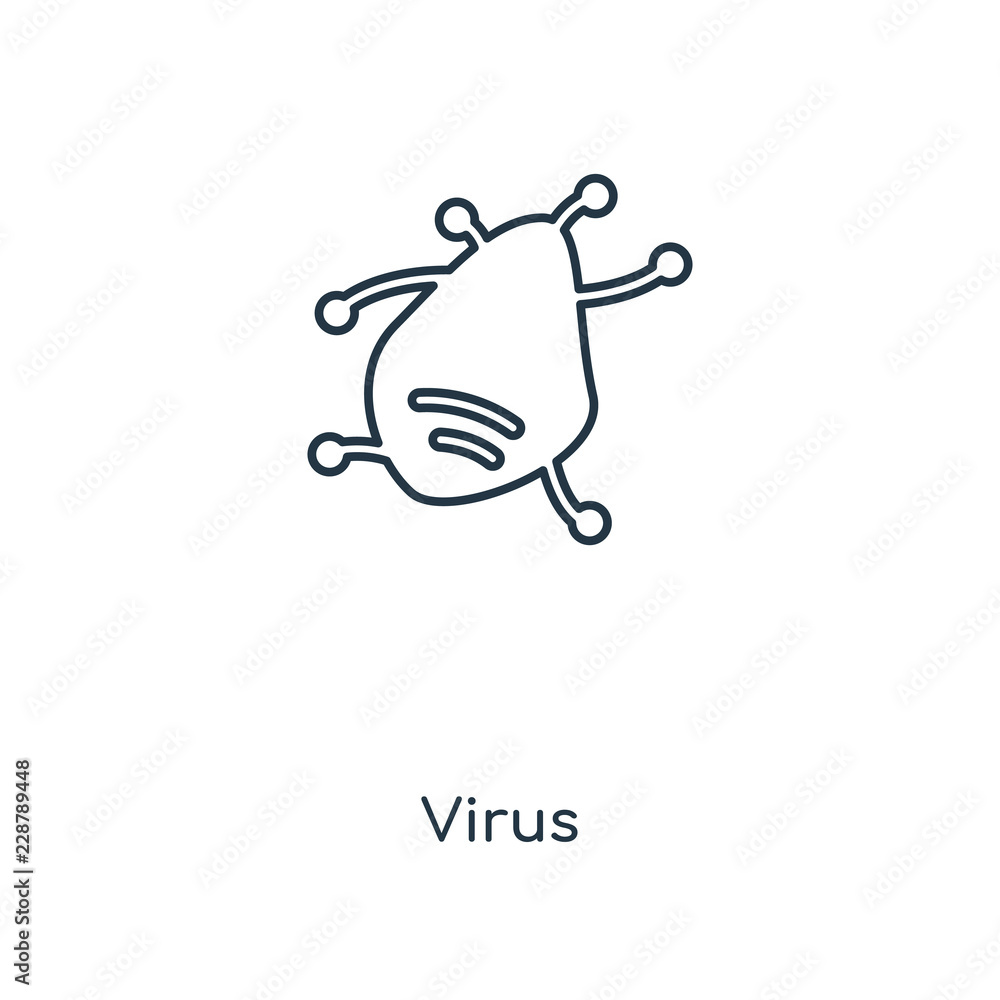Obraz premium virus icon vector