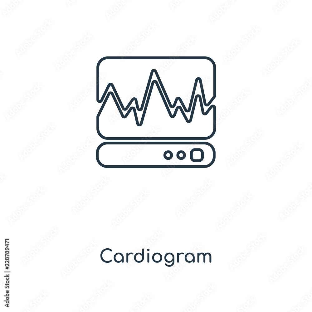 cardiogram icon vector