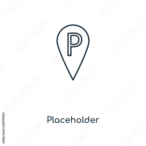 placeholder icon vector