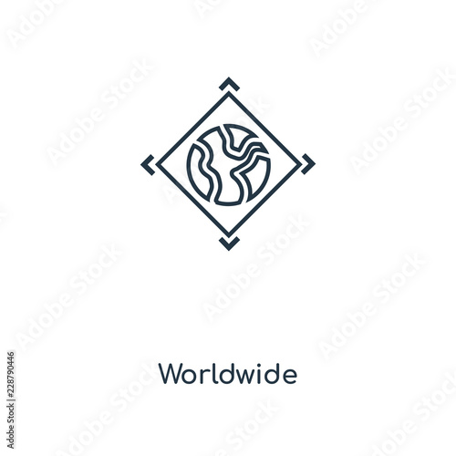 worldwide icon vector