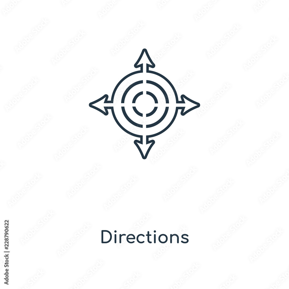 directions icon vector directions icon vector
