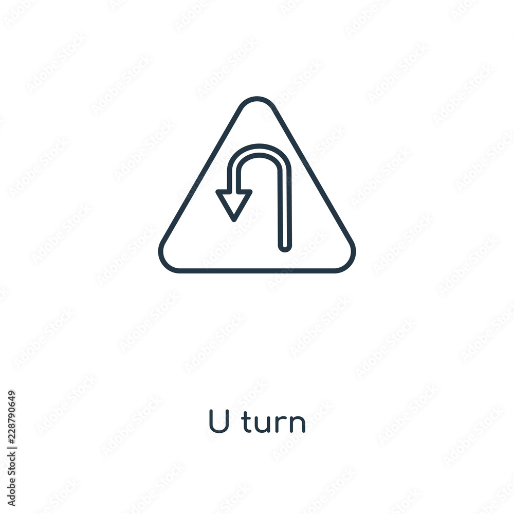 u turn icon vector u turn icon vector