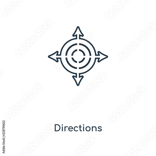 directions icon vector