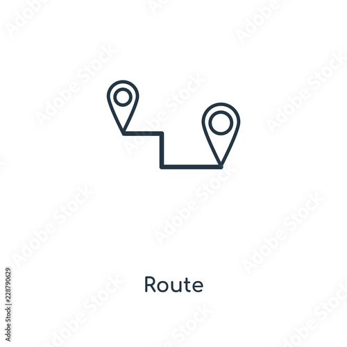 route icon vector