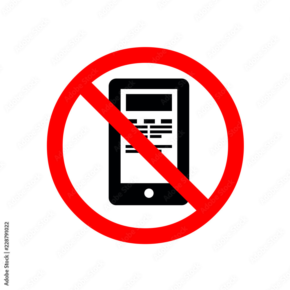 No phone vector sign smartphone No phone vector sign smartphone