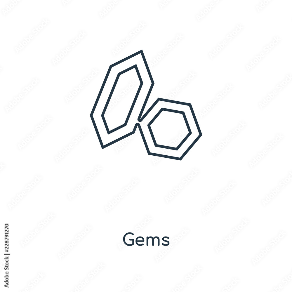 gems icon vector