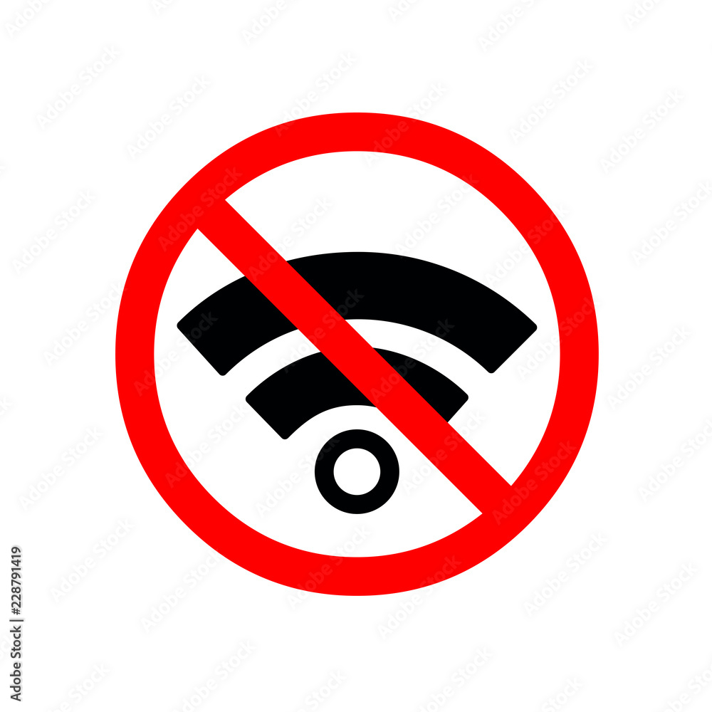 No Wifi sign No Wifi sign