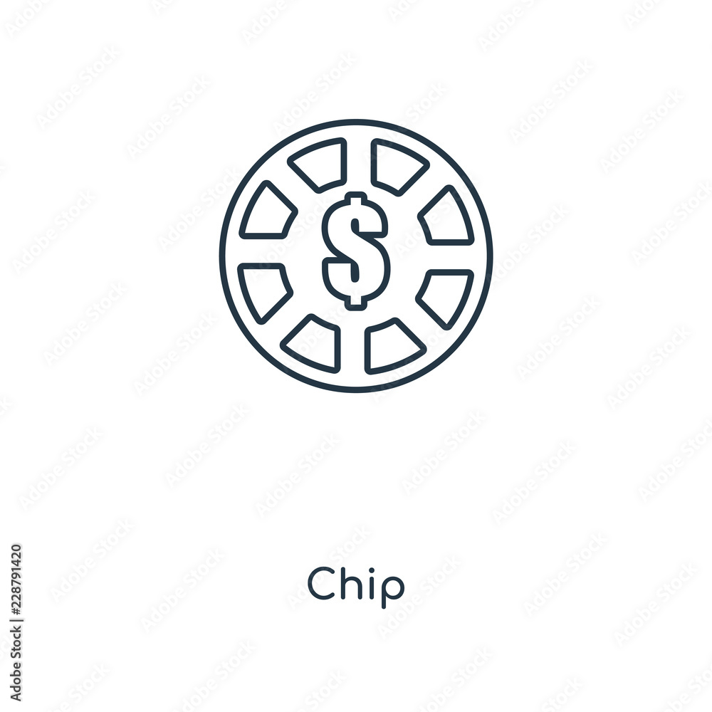 chip icon vector