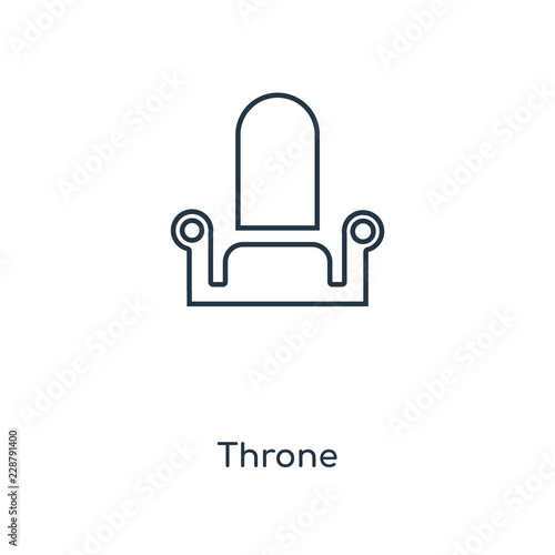 throne icon vector
