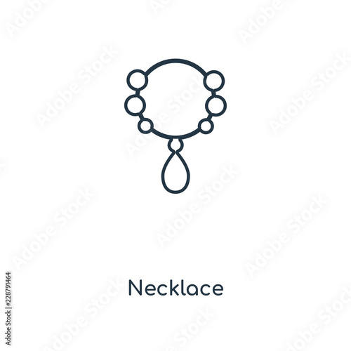 necklace icon vector