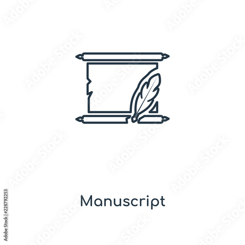 manuscript icon vector