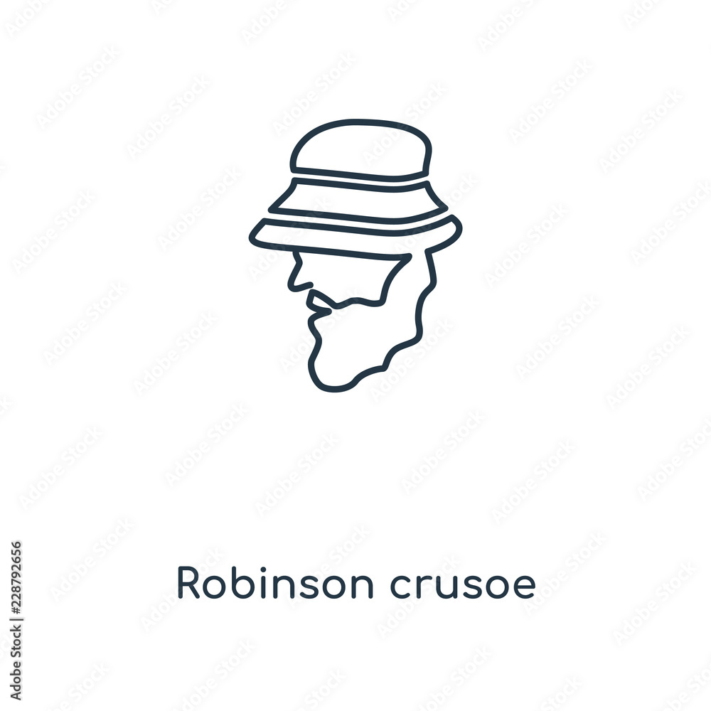 Fototapeta premium robinson crusoe icon vector