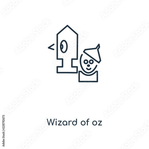 wizard of oz icon vector