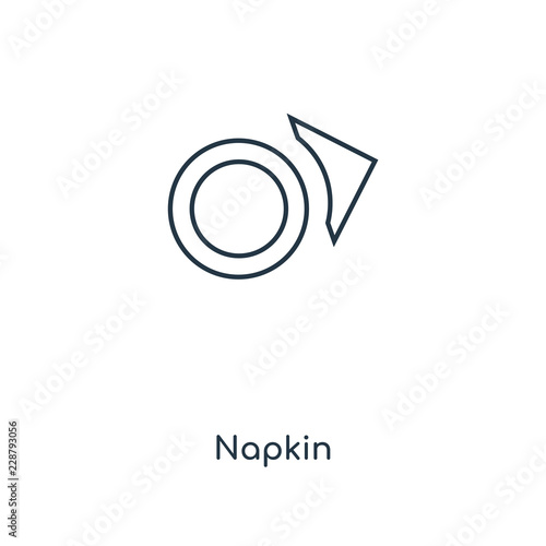 napkin icon vector