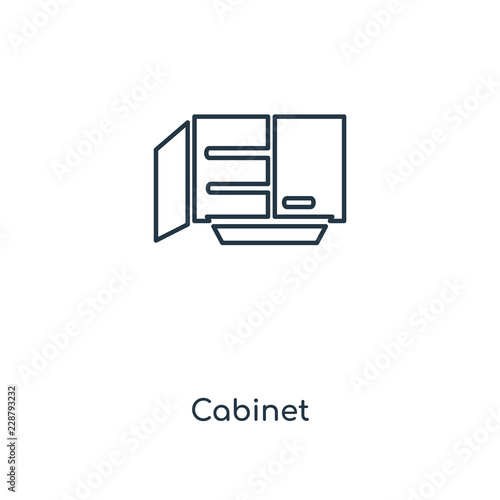 cabinet icon vector © TOPVECTORSTOCK