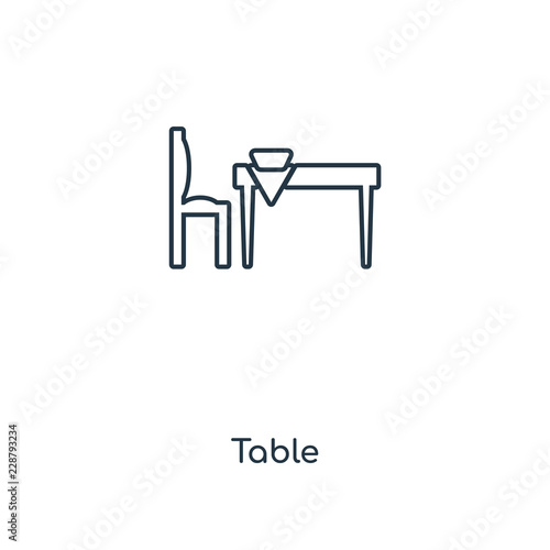 table icon vector