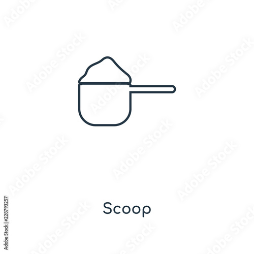 scoop icon vector