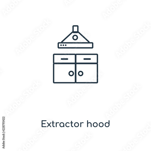 extractor hood icon vector