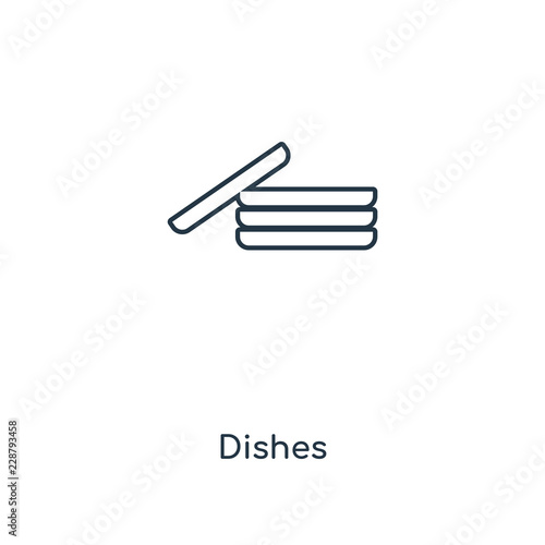 dishes icon vector