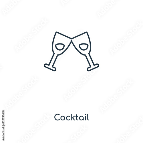 cocktail icon vector