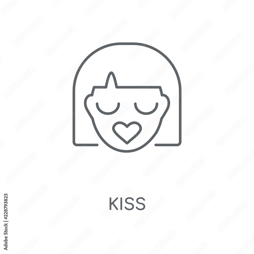 Obraz premium kiss icon