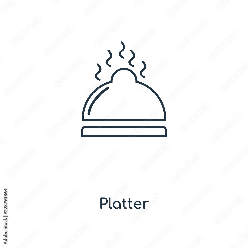 platter icon vector platter icon vector