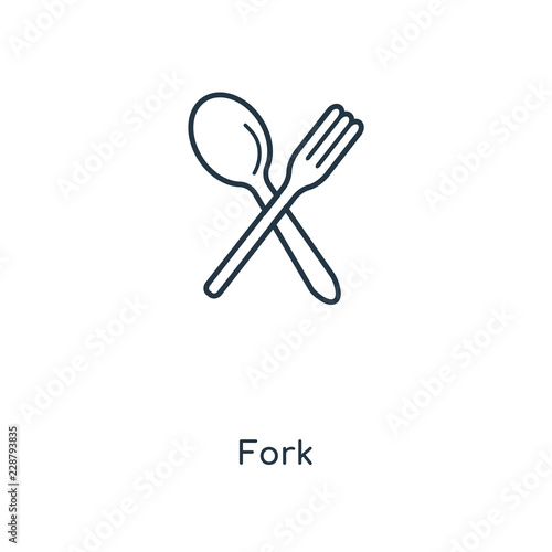 fork icon vector