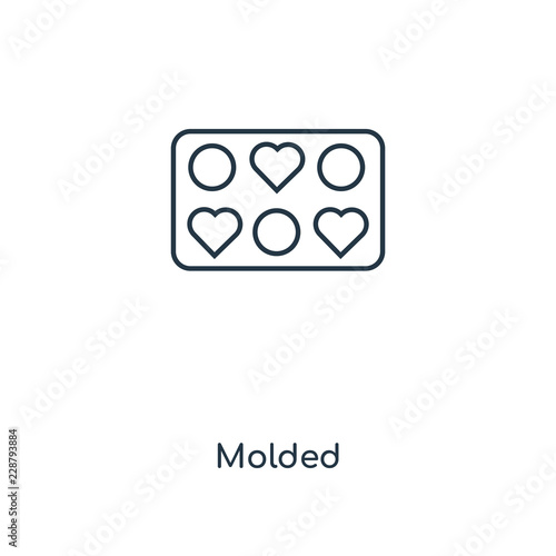 molded icon vector