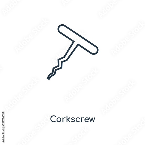 corkscrew icon vector