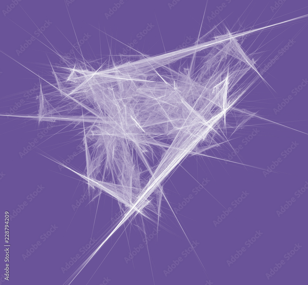 White abstract fractal on ultraviolet background. Fantasy fractal texture. Digital art. 3D rendering. Computer generated image. White abstract fractal on ultraviolet background. Fantasy fractal texture. Digital art. 3D rendering. Computer generated image.