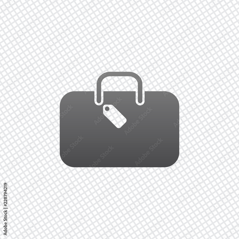 traveling bag, luggage, case. On grid background traveling bag, luggage, case. On grid background