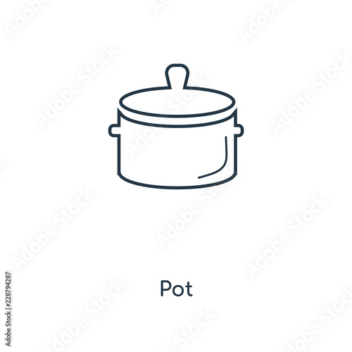pot icon vector