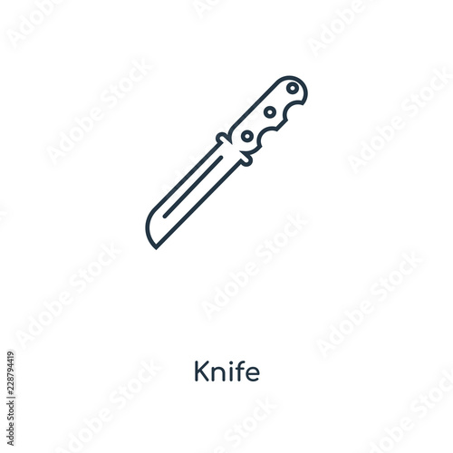 knife icon vector