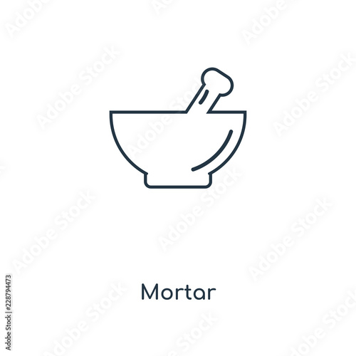 mortar icon vector