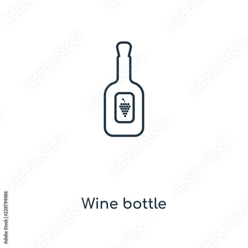 wine bottle icon vector