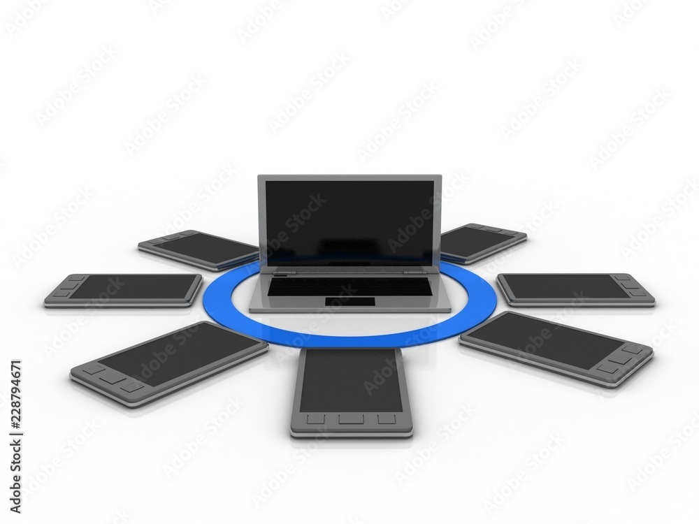 3d rendering Social network and mobile communication concept
3d rendering Social network and mobile communication concept