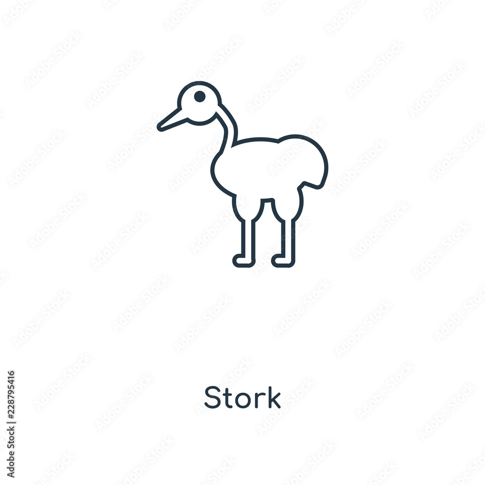 stork icon vector stork icon vector