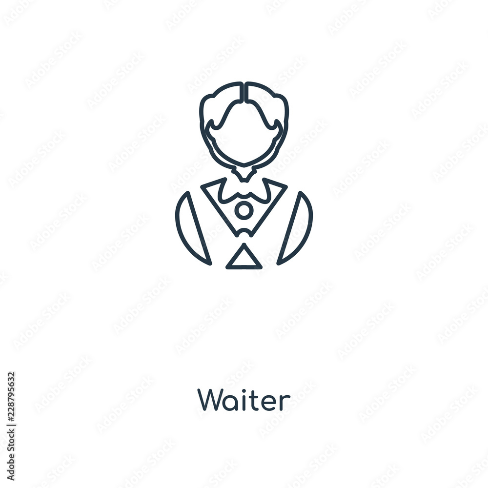 waiter icon vector waiter icon vector