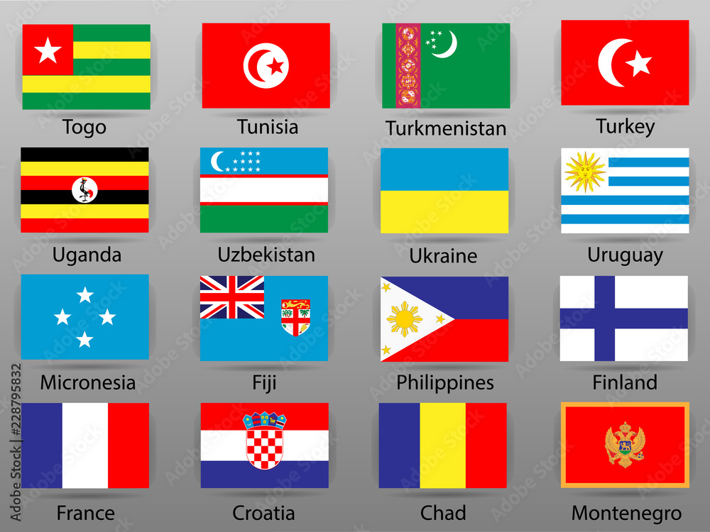 Flags of all countries of the world Part 10