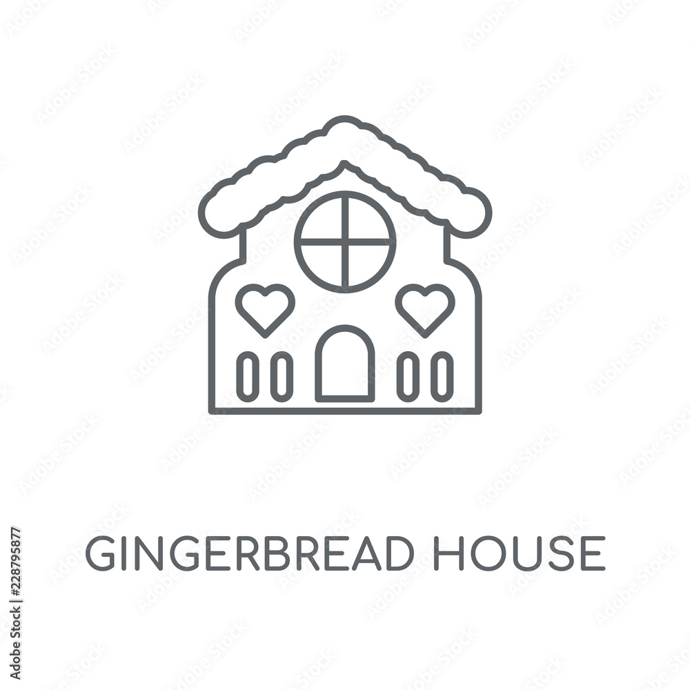 Fototapeta premium gingerbread house icon
