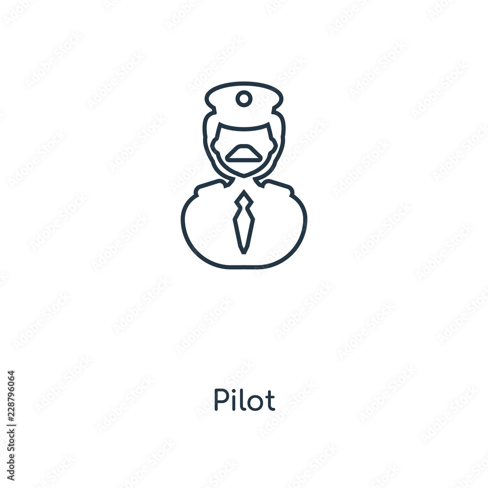 pilot icon vector pilot icon vector