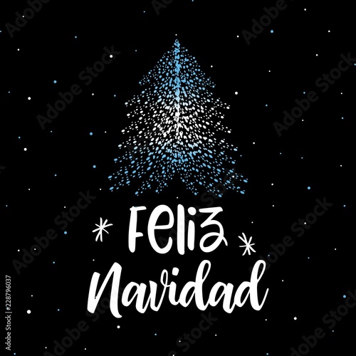 Merry Christmas and Christmas tree with Argentinean flag