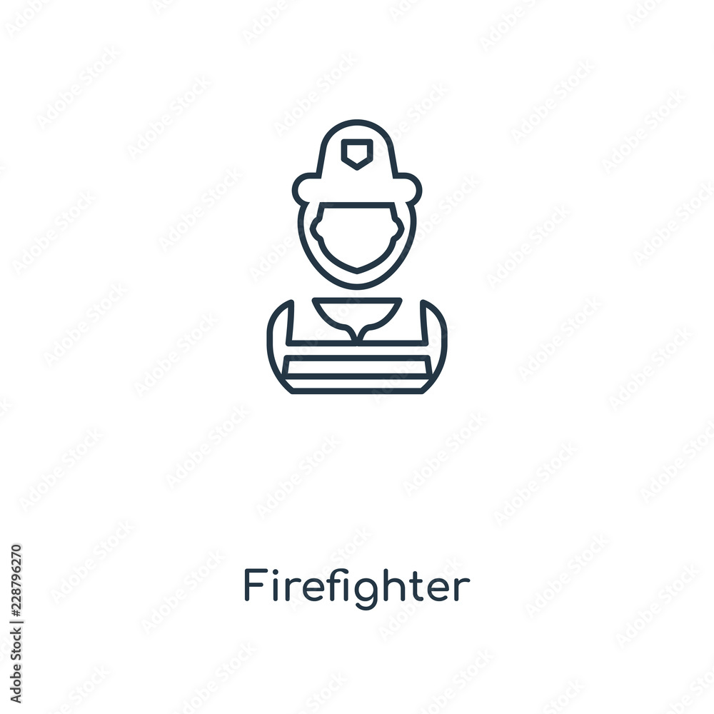 firefighter icon vector