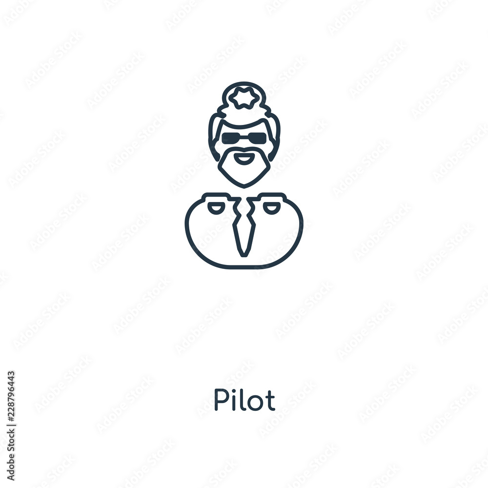 pilot icon vector pilot icon vector