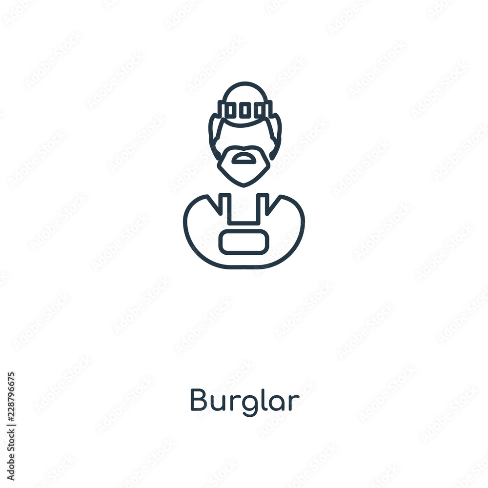 burglar icon vector
