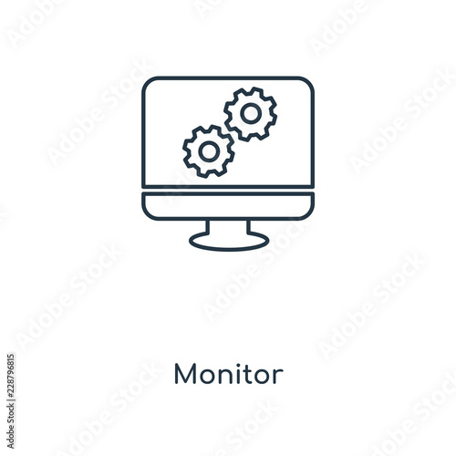 monitor icon vector