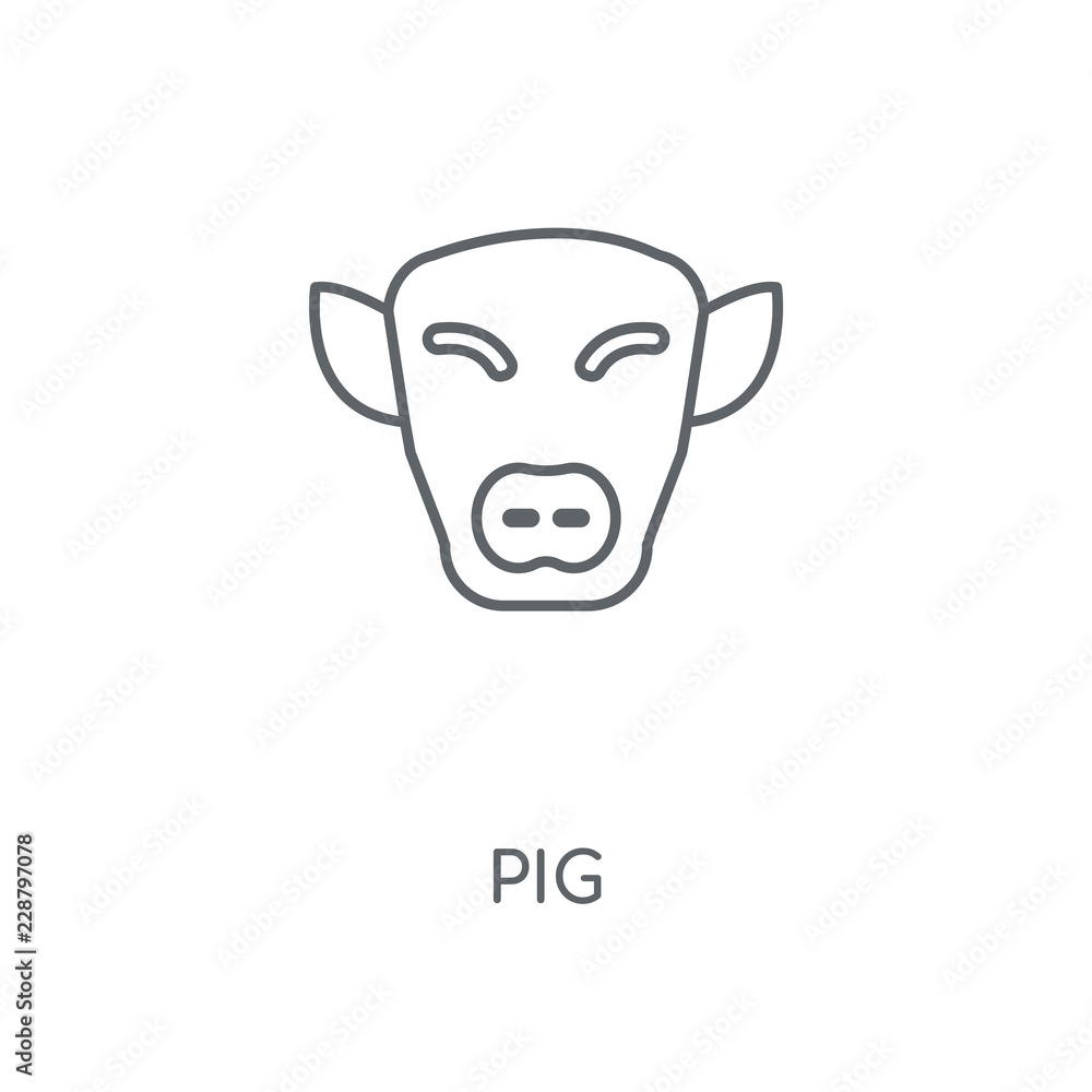 Obraz premium pig icon
