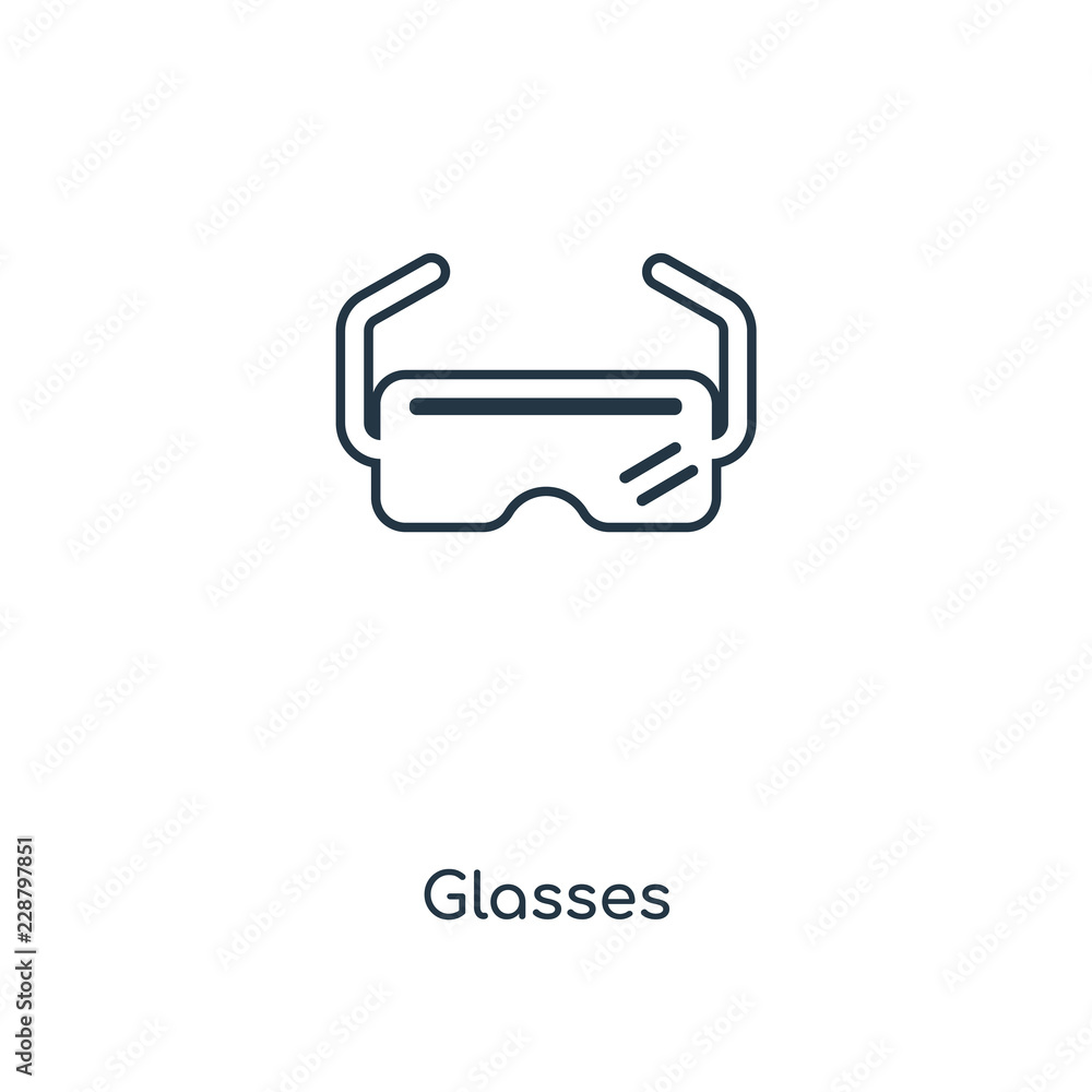 glasses icon vector glasses icon vector