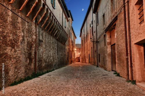 Forli, Emilia Romagna, Italy: ancient alley in the old town